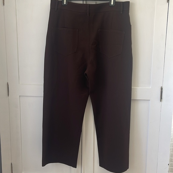 ZARA Chocolate Brown Work Pants - Picture 4 of 6